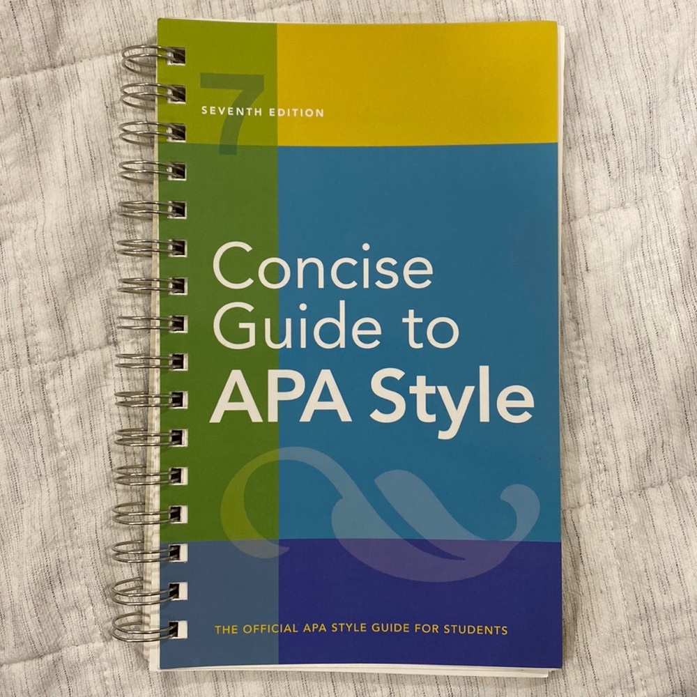 Publication Manual APA Style 7th Edition
